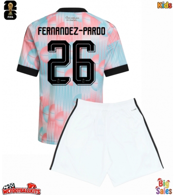 Belgium Matias Fernandez-Pardo #26 Replica Away Stadium Kit for Kids World Cup 2026 Short Sleeve (+ pants)